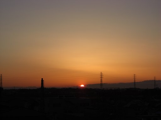 2009年70日目の朝焼け