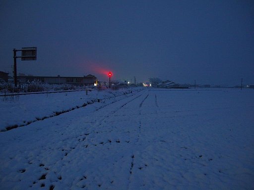 雪の朝。（佐賀県）