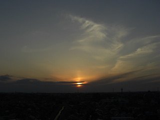 2009年88日目の夕焼け