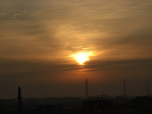 2009年72日目の朝焼け