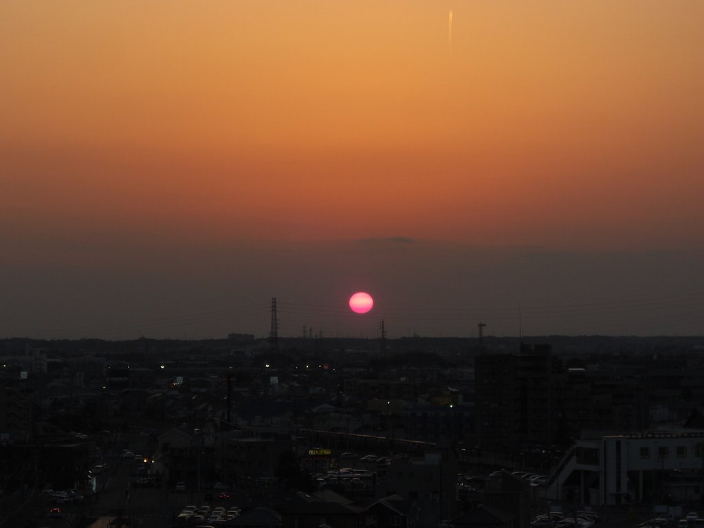 2009年89日目の夕焼け