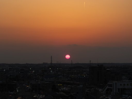 2009年89日目の夕焼け