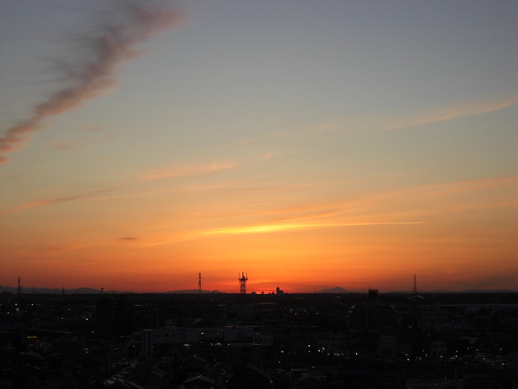 2009年113日目の夕焼け