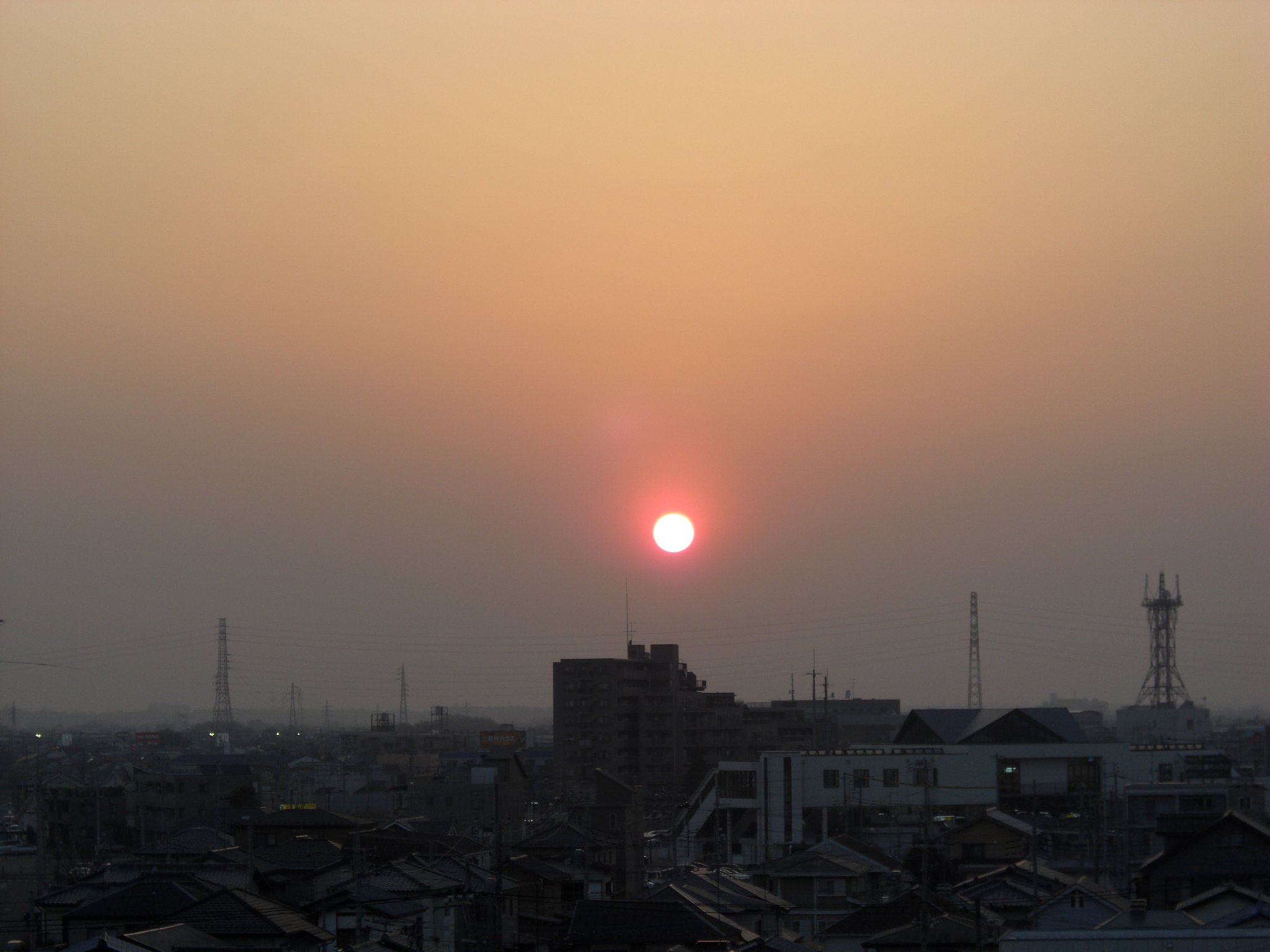 2009年101日目の夕焼け