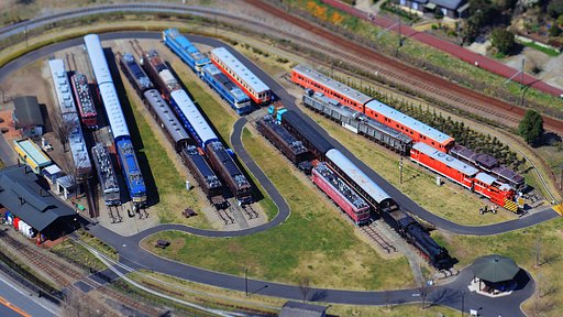 懺悔岩より鉄道文化村を