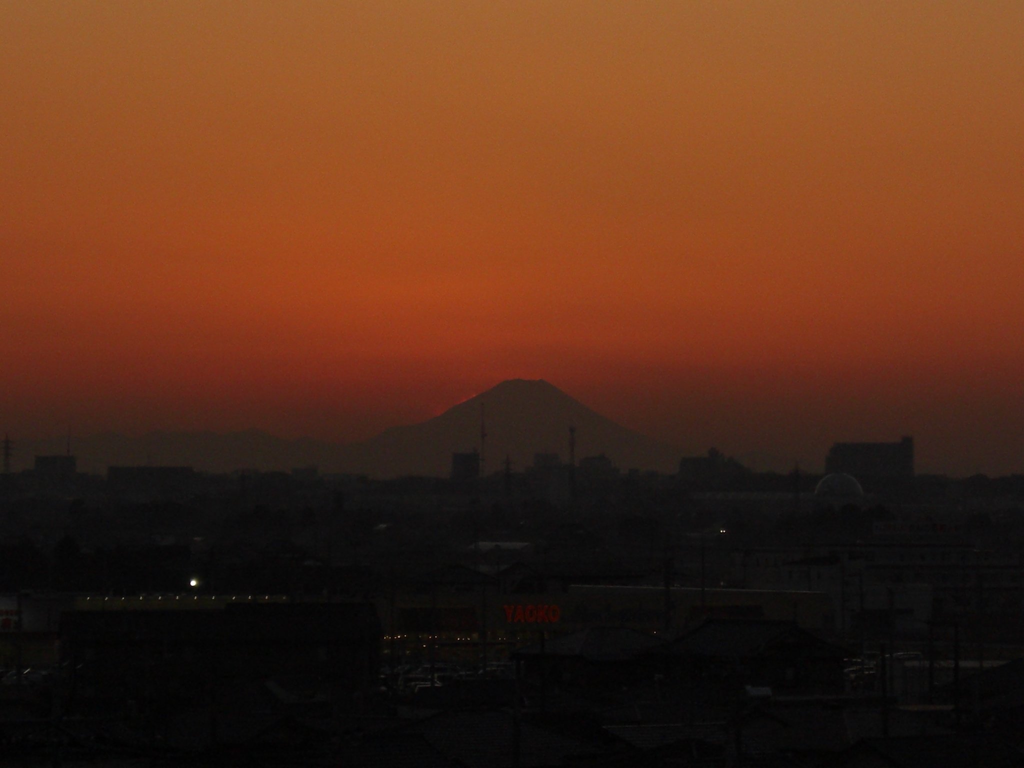 2009年16日目の夕焼け