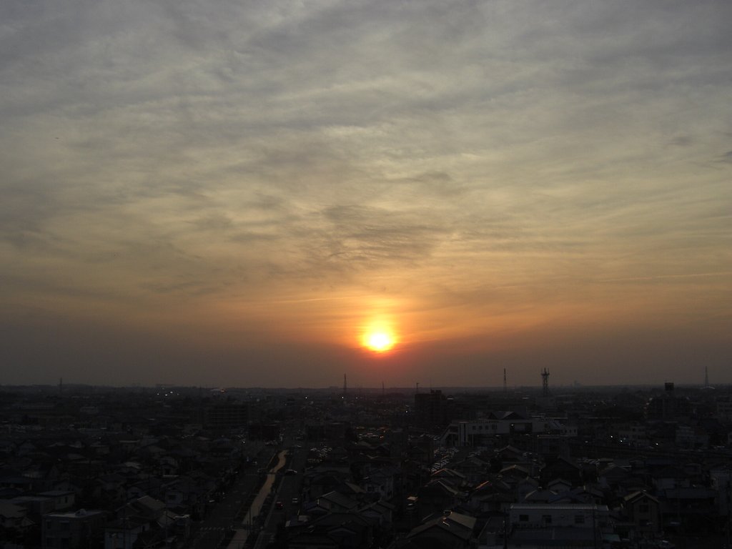 2009年93日目の夕焼け