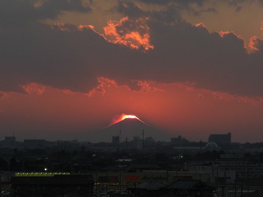 2009年19日目の夕焼け