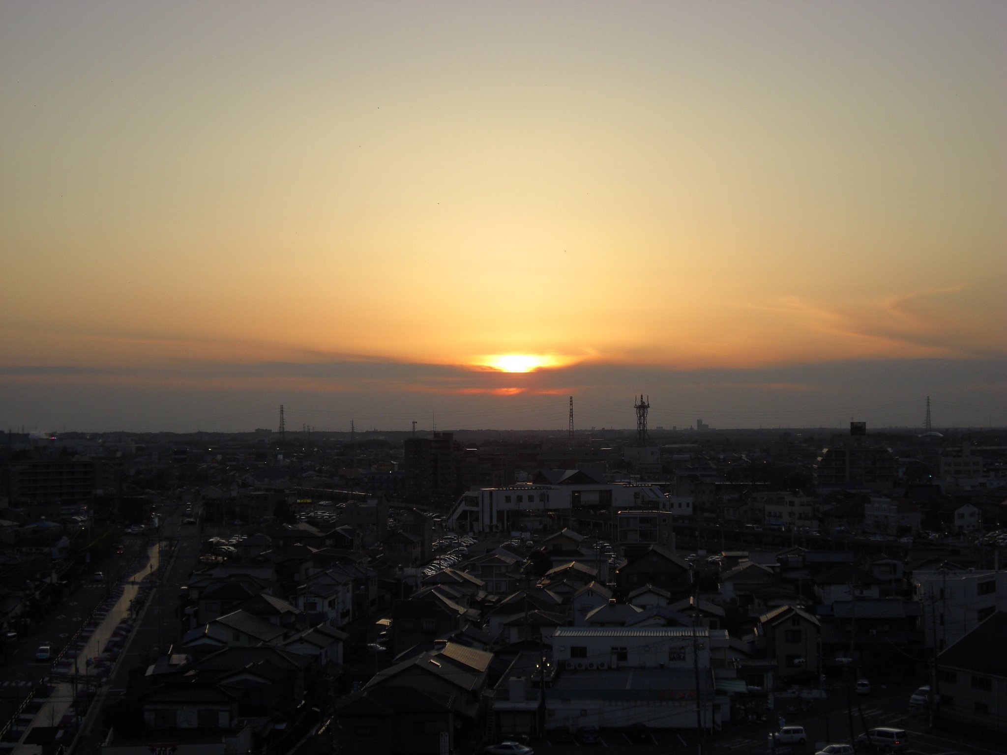2009年105日目の夕焼け