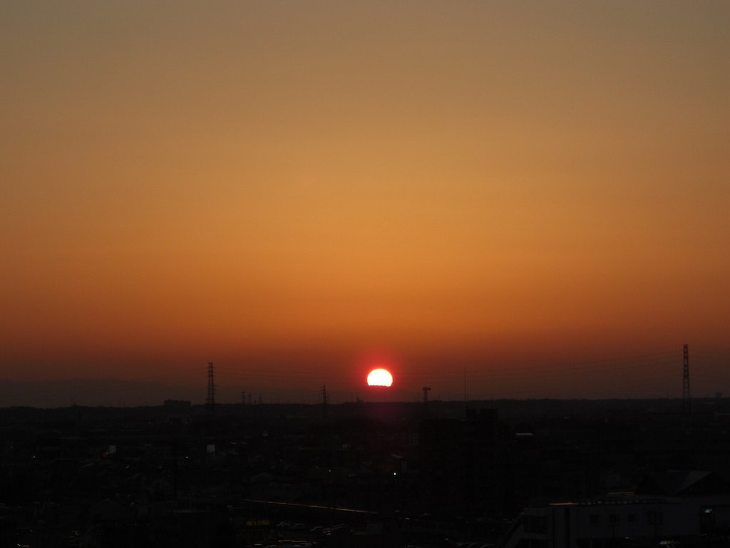 2009年92日目の夕焼け