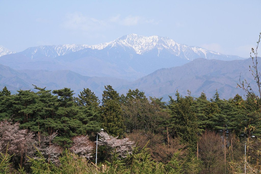 南アルプス春景