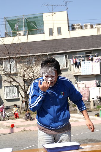 近所で運動会が…