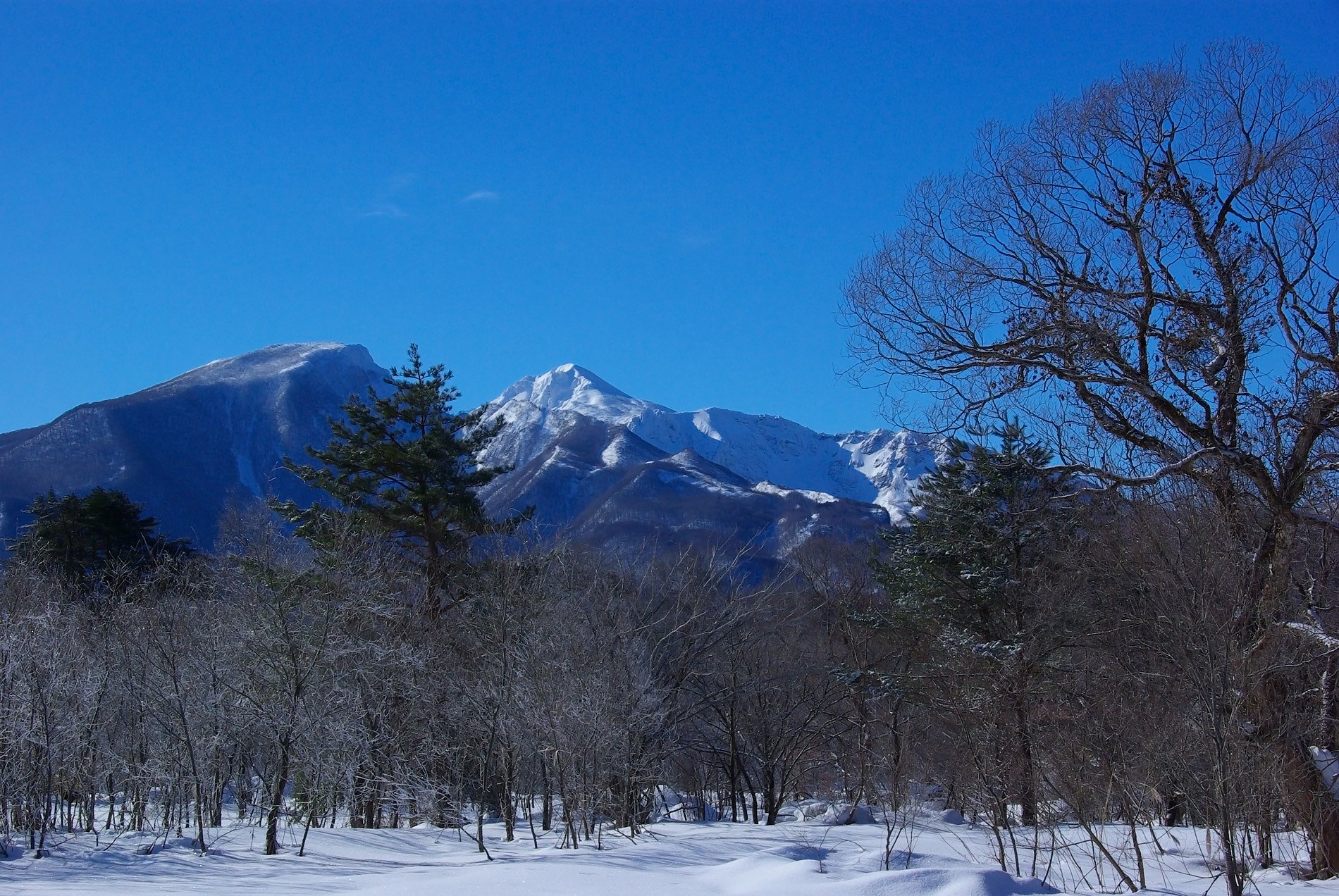 裏磐梯の雪景色