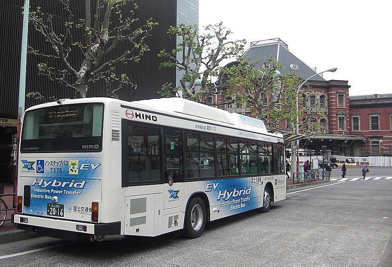 非接触給電ハイブリッドバス