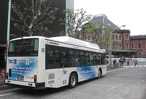 非接触給電ハイブリッドバス