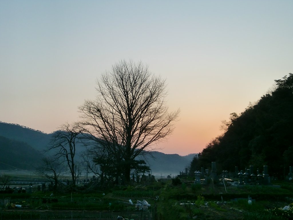 日没後の西空