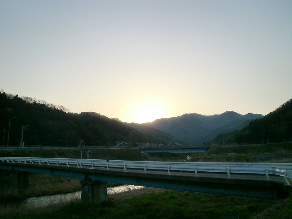 今朝の朝日の出