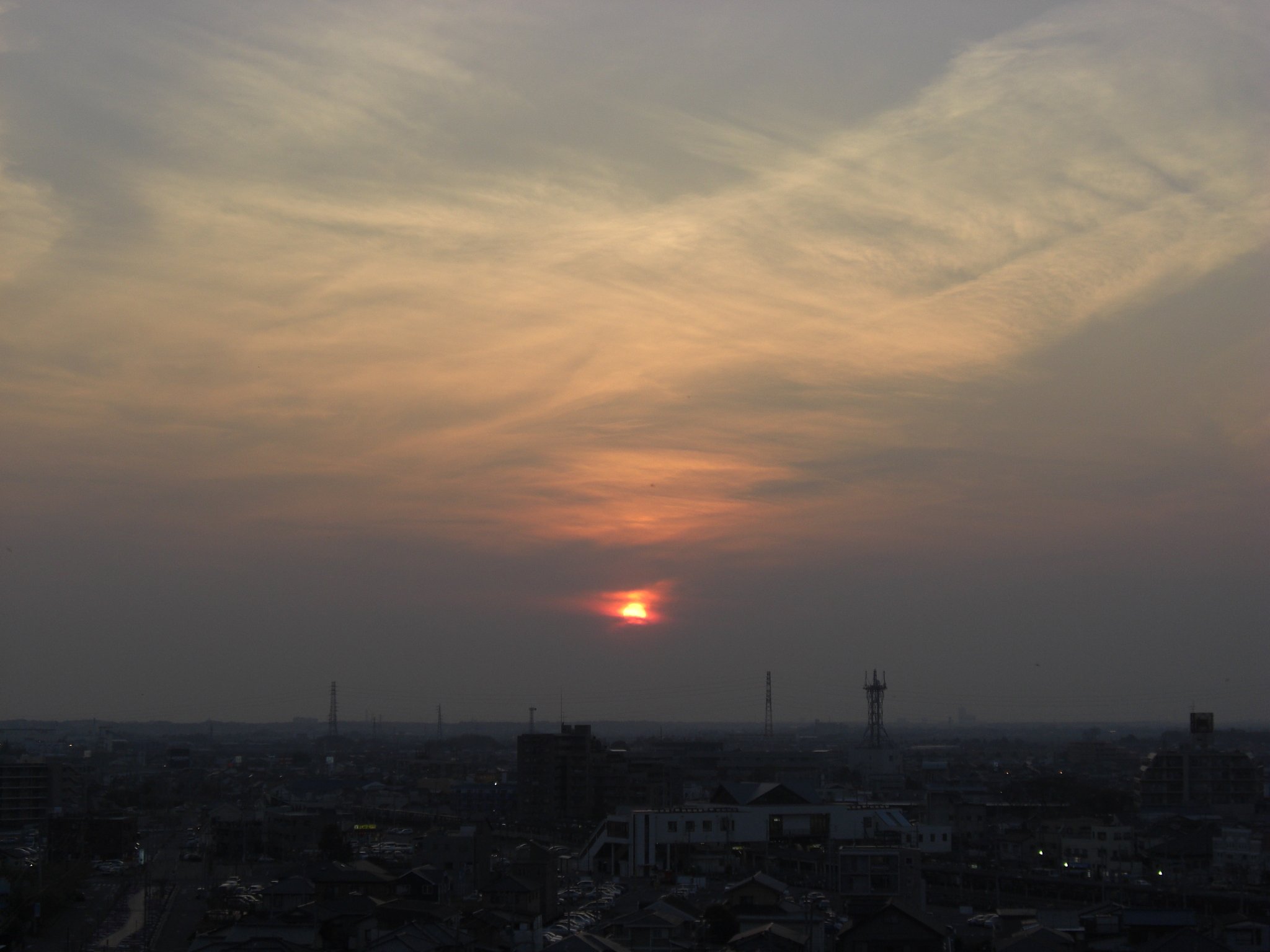 2009年103日目の夕焼け