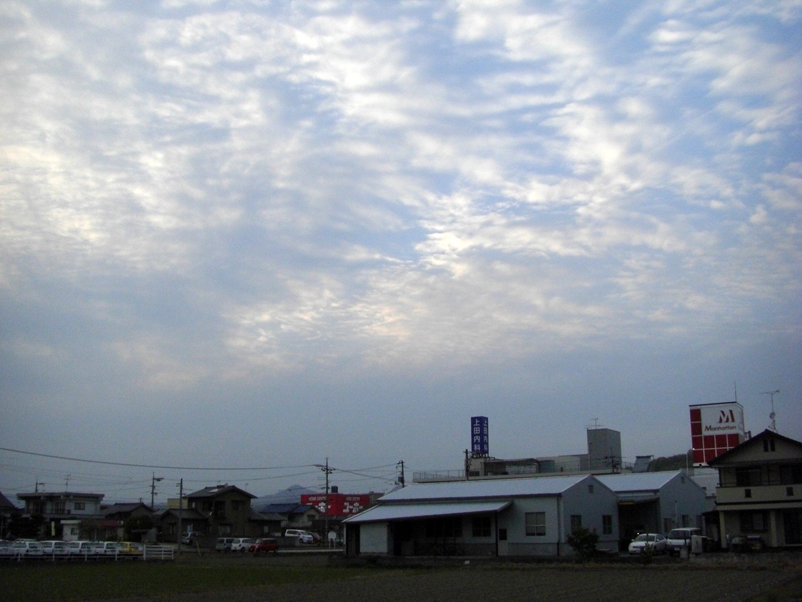 雨の予感が無い
