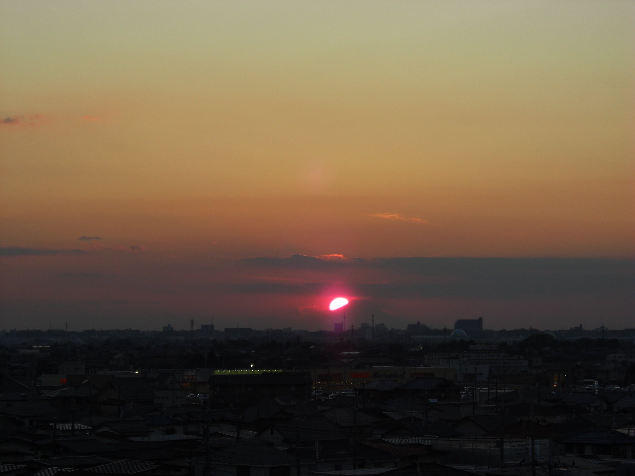 2009年17日目の夕焼け