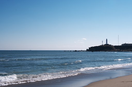 君ヶ浜海岸から望む・・・
