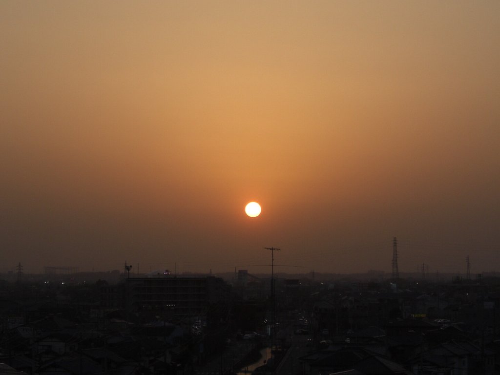 2009年77日目の夕焼け