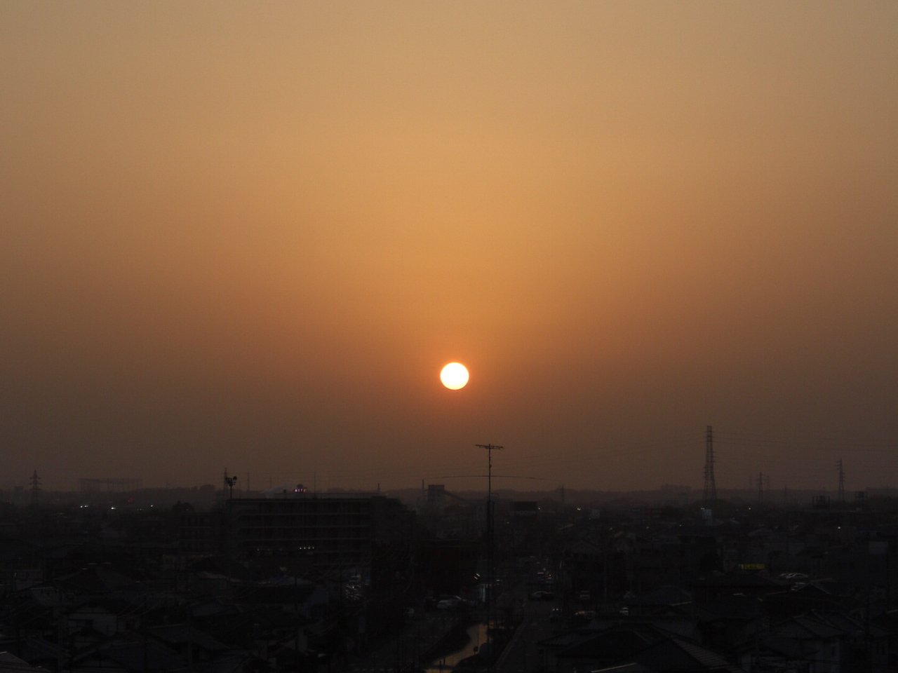 2009年77日目の夕焼け
