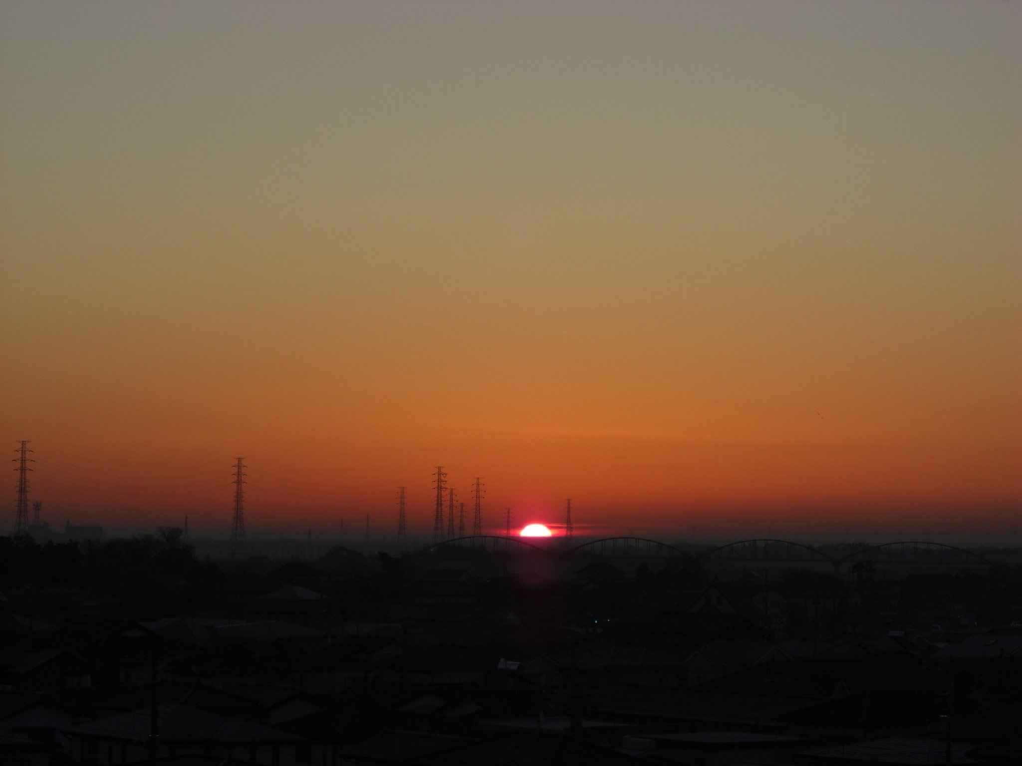 2009年26日目の朝焼け