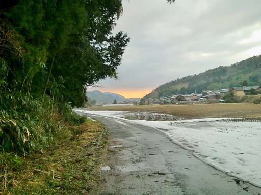 今日の夕焼け