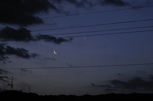 月と金星と火星