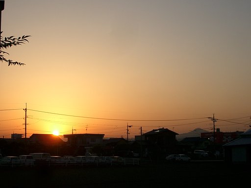 夕日
