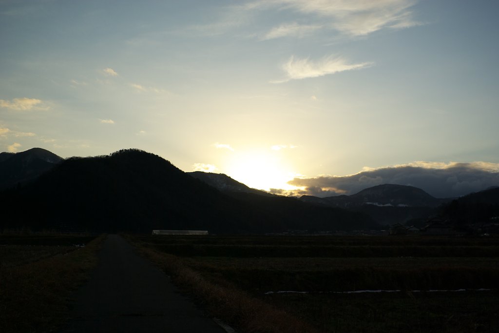 今年初めての綺麗な朝の日の出