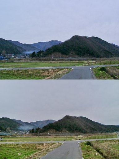 今朝も日のでは見れませんでした。