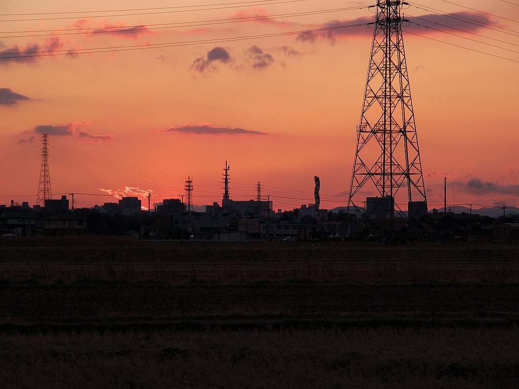 夕焼け・・・