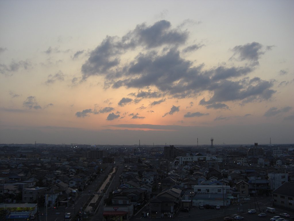 2009年90日目の夕焼け