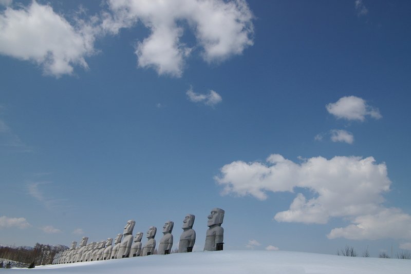 雪国のモアイ