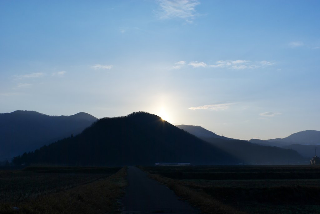 山陰の今朝の朝日の出！