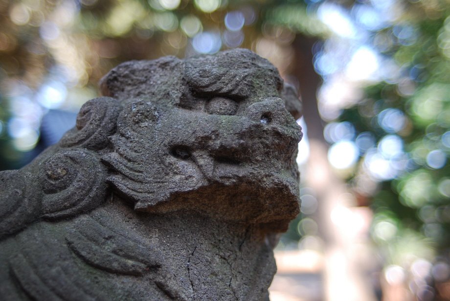 経堂・天祖神社にて