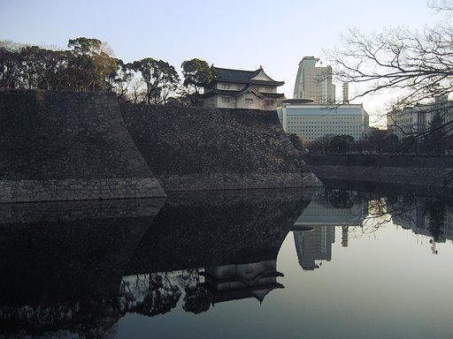 お堀水景