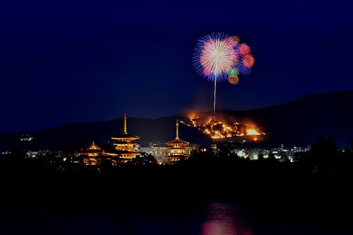 【自然】 山焼きの夜
