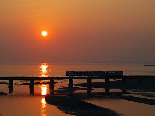日高の夕暮