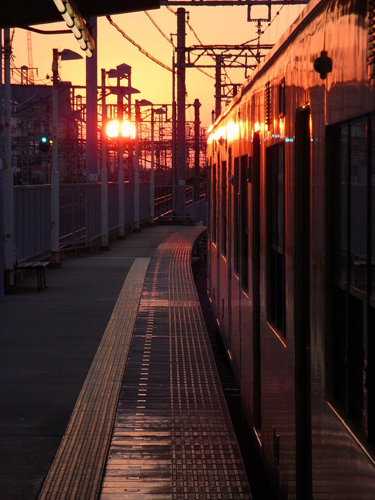夕日