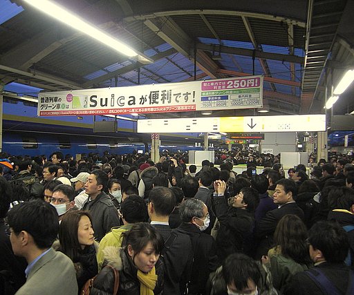 富士はやぶさ号最終日の東京駅の風景