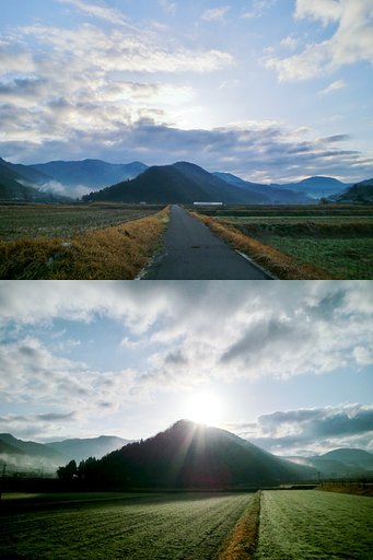朝日の出