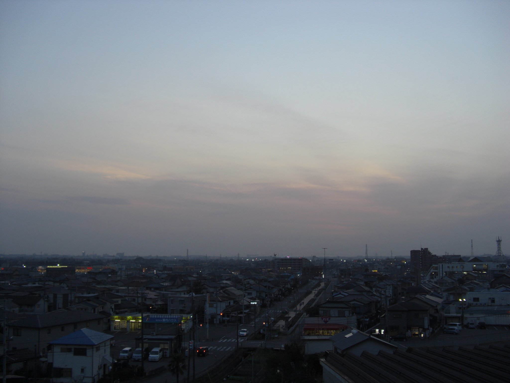 2009年78日目の夕焼け