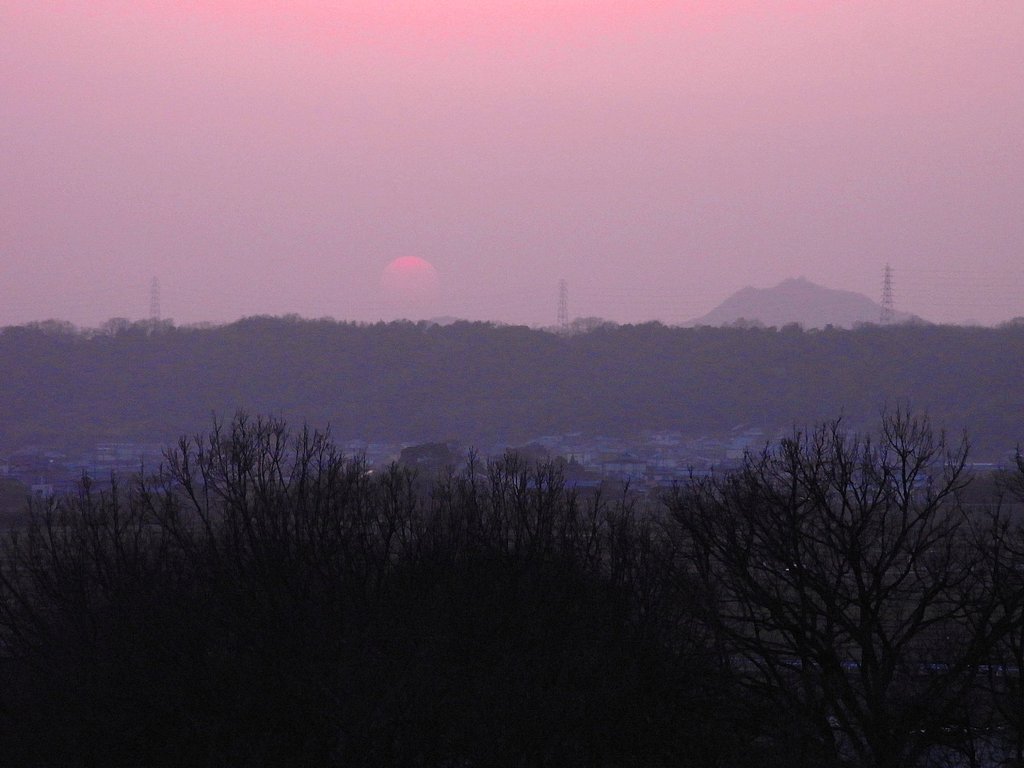 春の日の夕暮れ