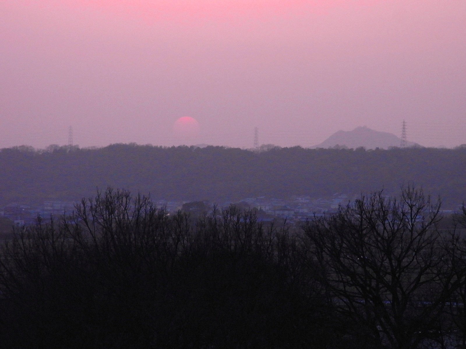 春の日の夕暮れ