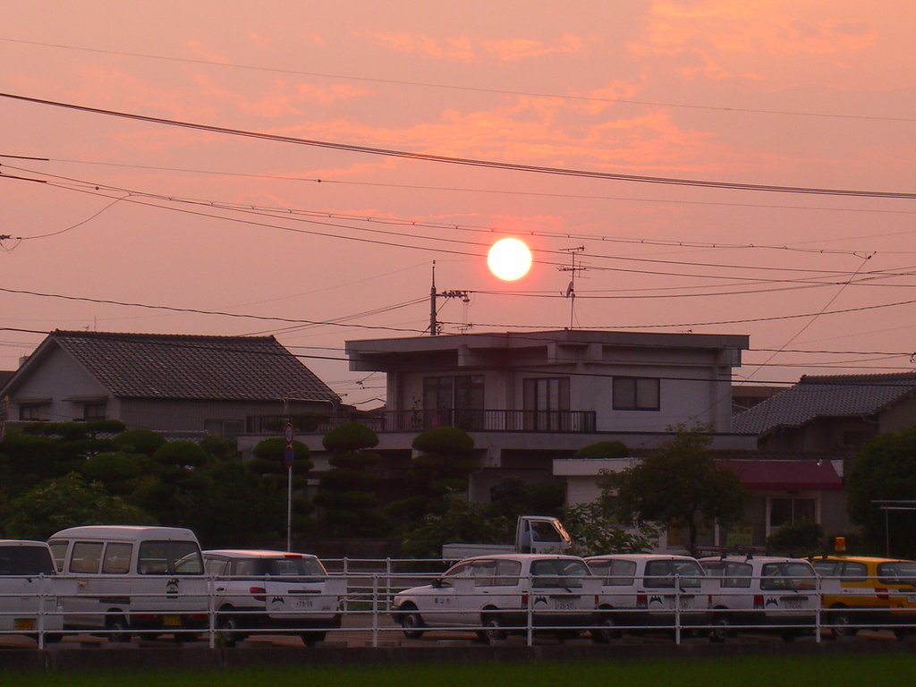 夕日