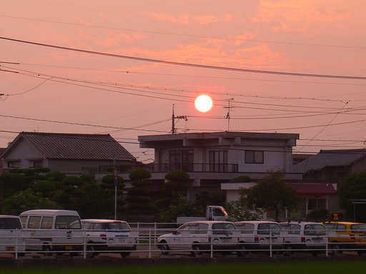 夕日