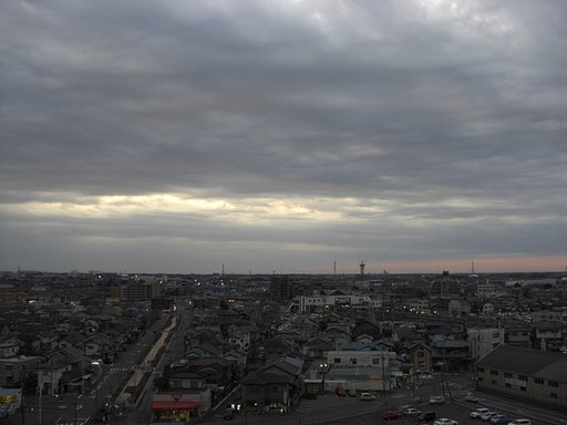 2009年82日目の夕焼け